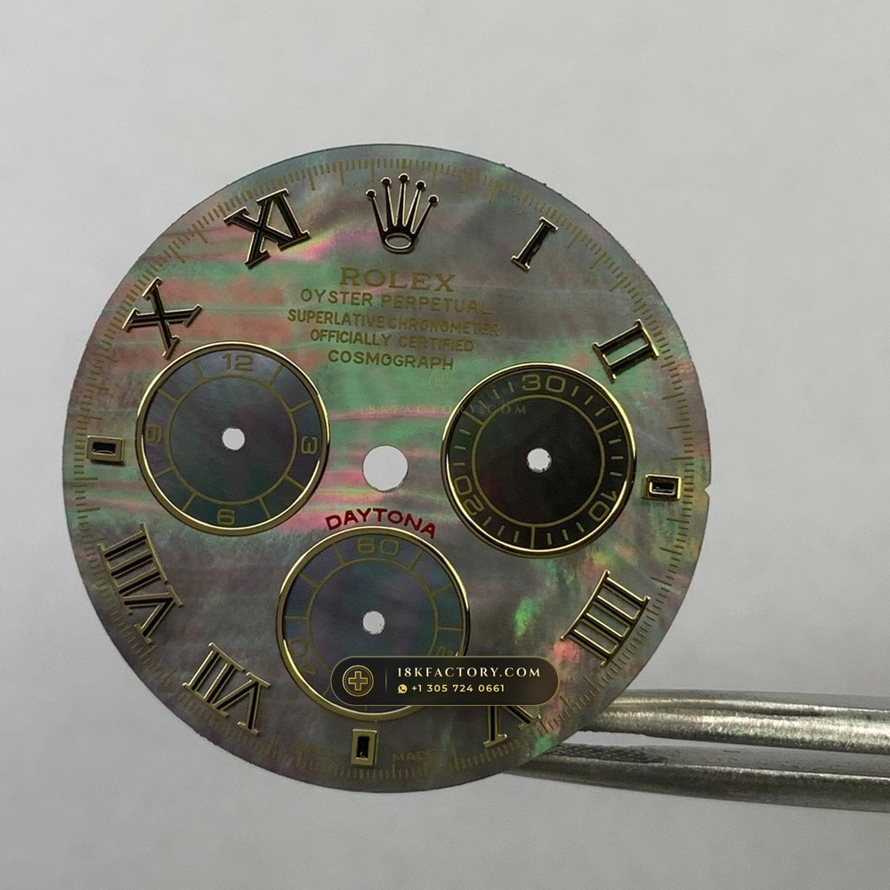 Rolex Cosmograph Daytona Tahitian Mother-of-Pearl Dial 18K White Gold Geneva Atelier Spec Ref. 126509 — XRF Certified Edition — Studio Gallery Plate VII in 18K White Gold Au750 (216.3g Verified Mass, Rolex Manufacture Cal. 4131 - 72h Power Reserve)