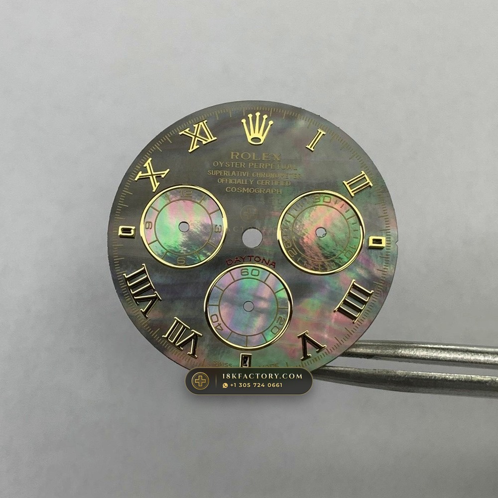 Rolex Cosmograph Daytona Tahitian Mother-of-Pearl Dial 18K White Gold Geneva Atelier Spec Ref. 126509 — XRF Certified Edition — Studio Gallery Plate VIII in 18K White Gold Au750 (216.3g Verified Mass, Rolex Manufacture Cal. 4131 - 72h Power Reserve)