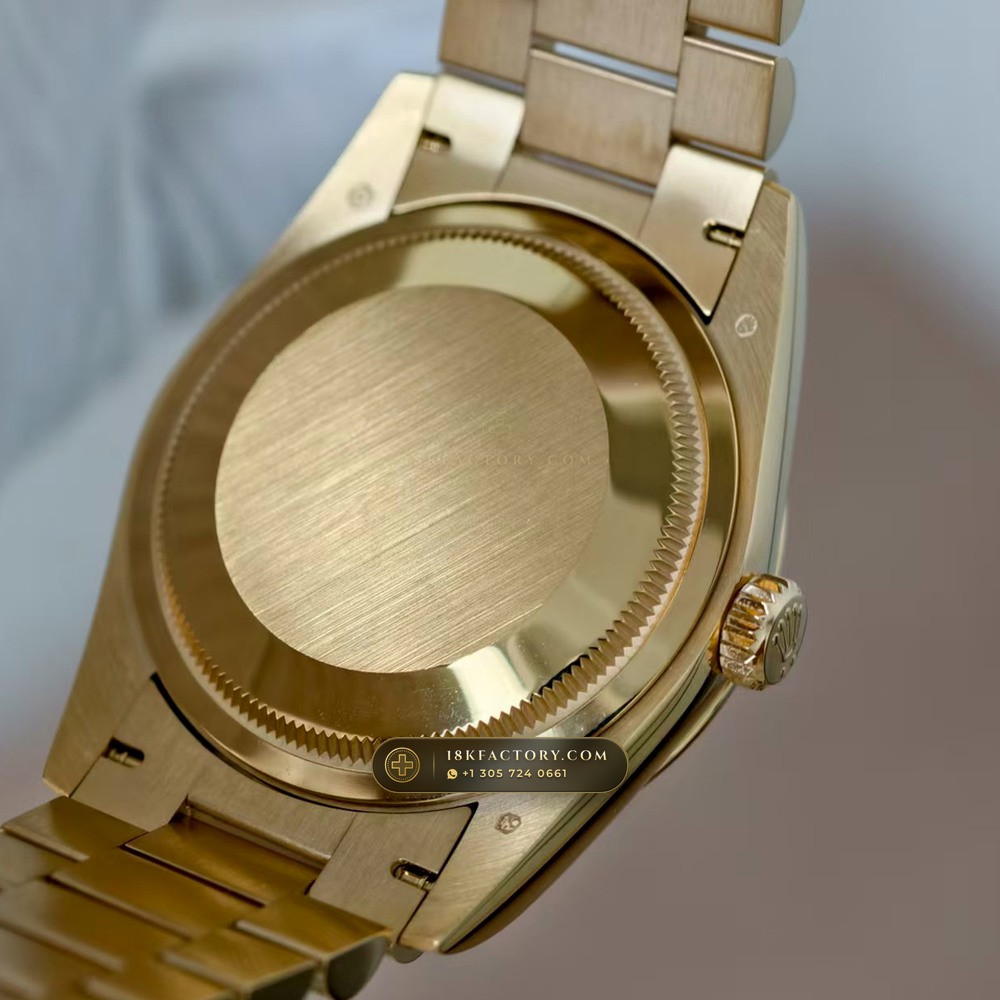 Rolex Day-Date 36 18K Yellow Gold Ref. 128238 — XRF Certified Edition — Studio Gallery Plate VII in 18K Yellow Gold Au750 (183.3g Verified Mass, Rolex Manufacture Cal. 3255 - 70h Power Reserve)