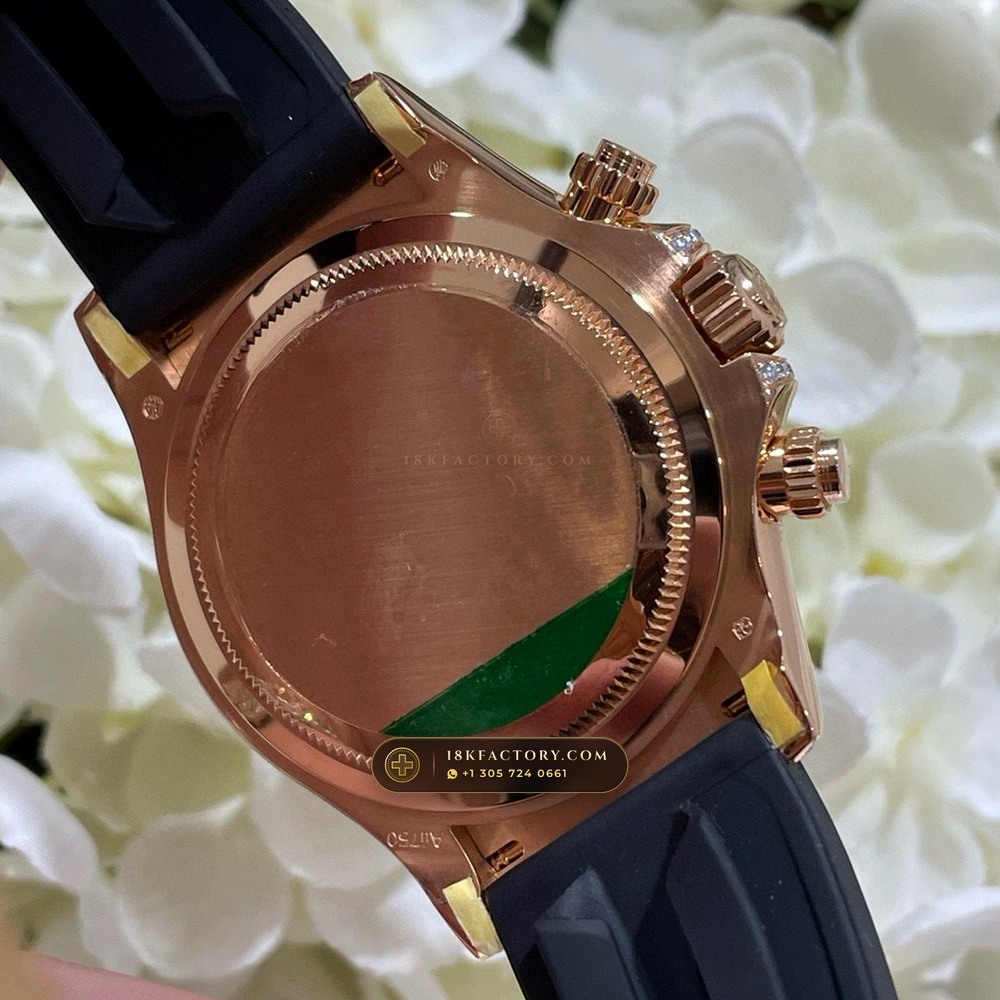 Rolex Cosmograph Daytona Giraffe Off-Catalogue Diamond Edition 18K Everose Gold Geneva Atelier Spec Ref. 126555TBR — XRF Certified Edition — Studio Gallery Plate IX in 18K Rose Gold Au750 (216.3g Verified Mass, Rolex Manufacture Cal. 4131 - 72h Power Reserve)