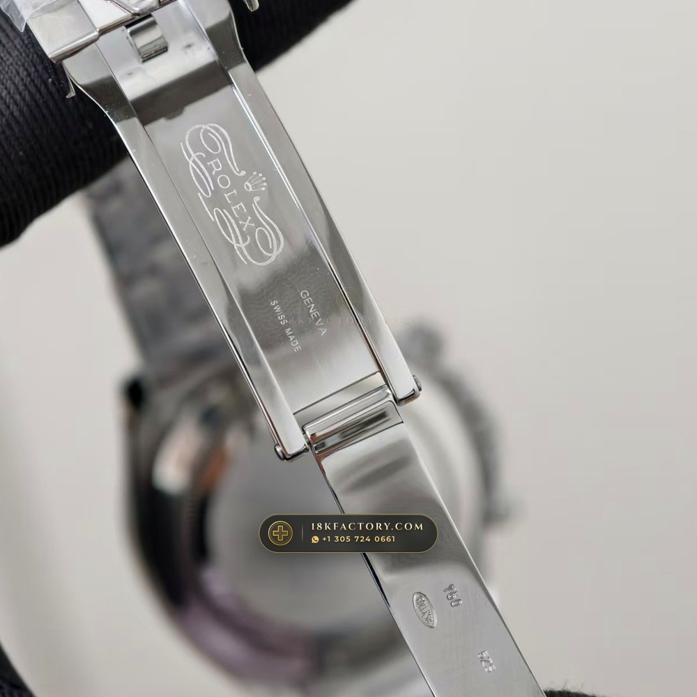 Rolex Cosmograph Daytona Diamond-Set Bezel 18K White Gold Ref. 126599TSA — XRF Certified Edition — Studio Gallery Plate VII in 18K White Gold Au750 (216.5g Verified Mass, Rolex Manufacture Cal. 4131 - 72h Power Reserve)