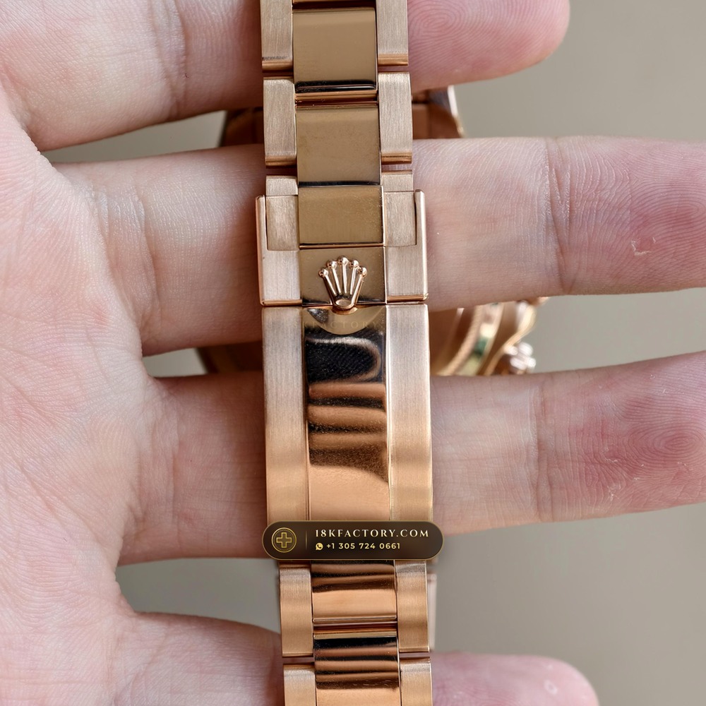 Rolex Cosmograph Daytona 18K Everose Gold Ref. 126505 — XRF Certified Edition — Studio Gallery Plate VII in 18K Rose Gold Au750 (216.8g Verified Mass, Rolex Manufacture Cal. 4131 - 72h Power Reserve)