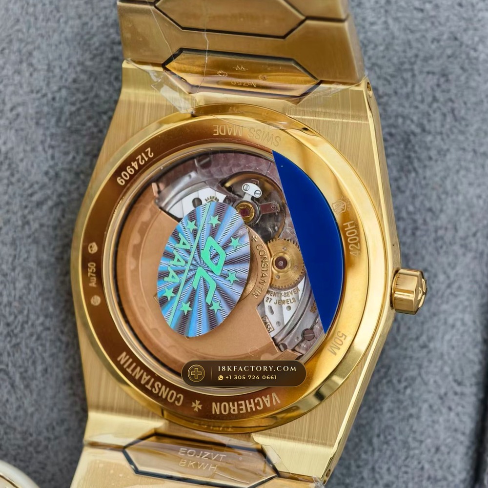Vacheron Constantin Historiques 222 Jumbo 37mm 18K Yellow Gold Ref. 4200H/222J-B935 — XRF Certified Edition — Studio Gallery Plate VII in 18K Yellow Gold Au750 (169.6g Verified Mass, Vacheron Constantin Cal. 2455/2 - 22K Gold Rotor)