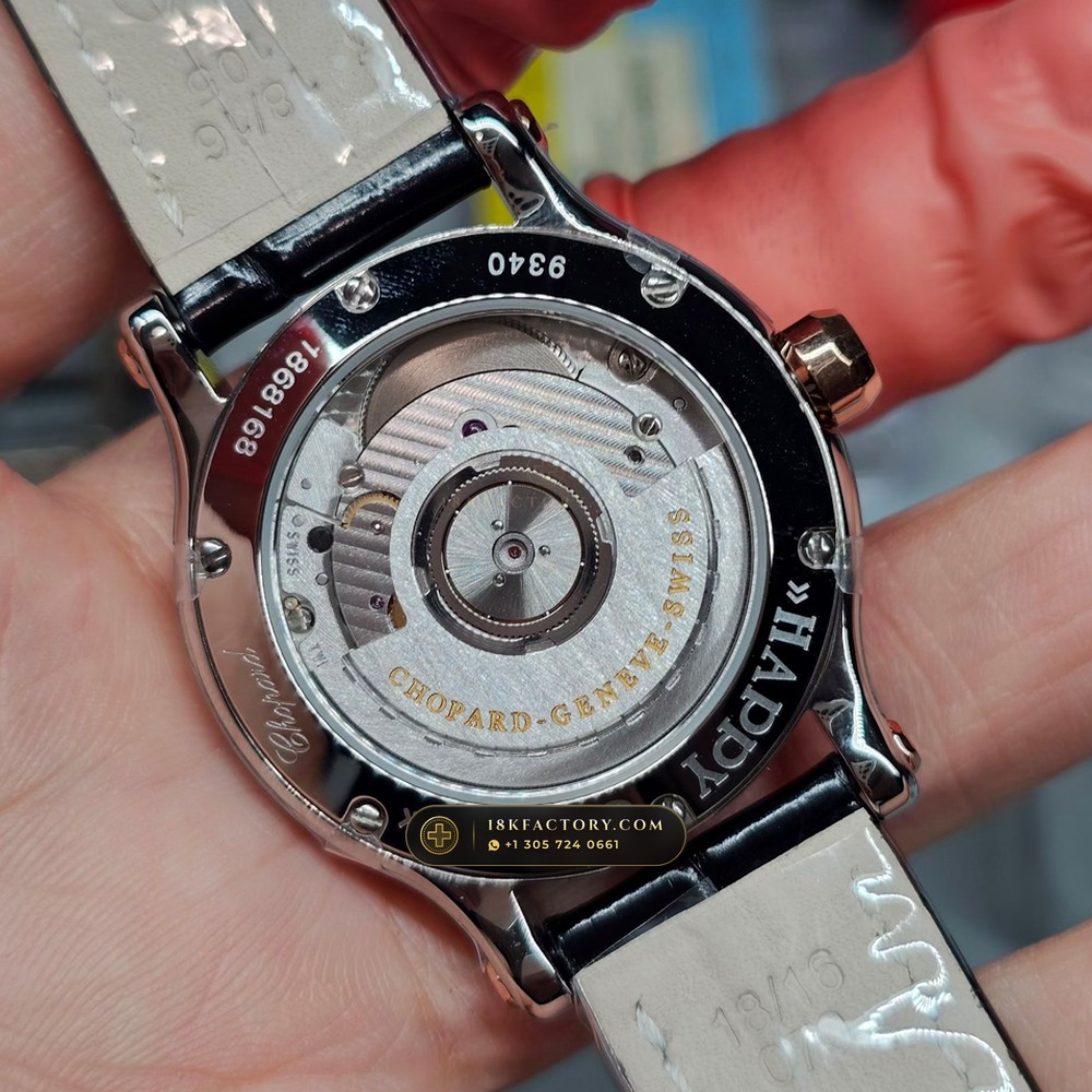 Chopard Happy Sport Icons 36mm Floating Diamonds Ref. 278559-3001 — XRF Certified Edition — Studio Gallery Plate VII in 904L Stainless Steel Custom Architecture (88.6g Verified Mass, Chopard Manufacture Cal. 09.01-C)